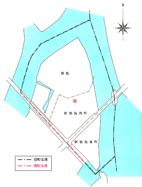 地図　佃地区
