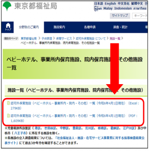 東京都HP
