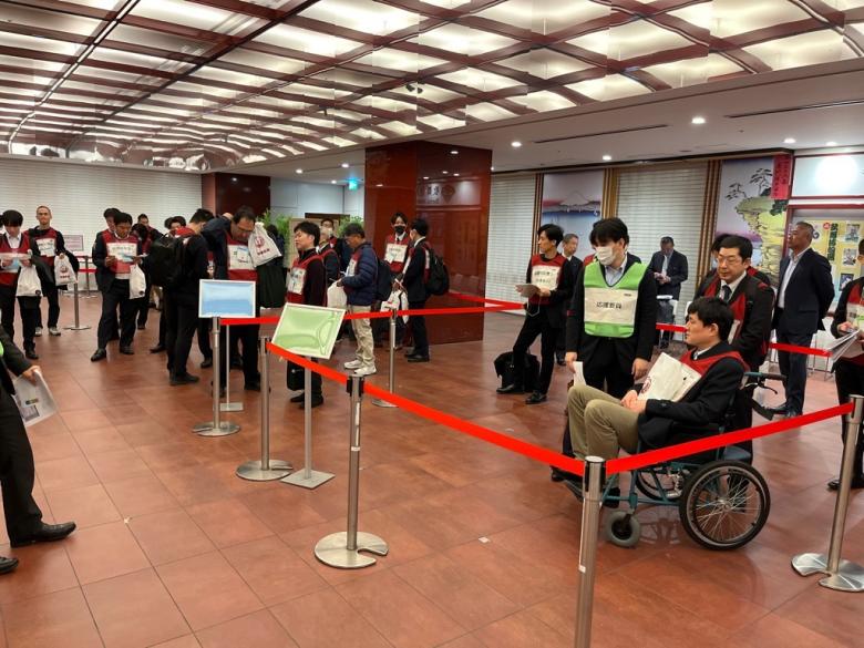 帰宅困難者受入訓練