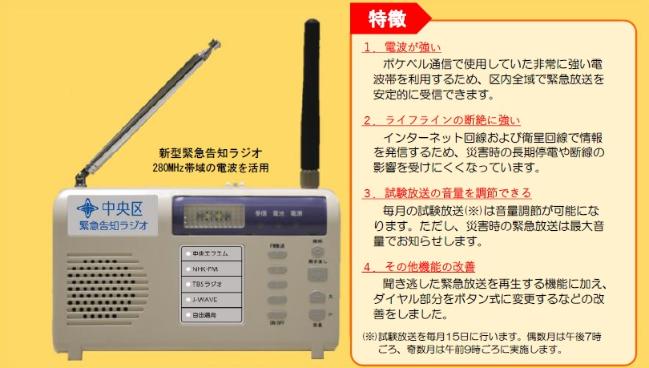 新型緊急告知ラジオ案内画像