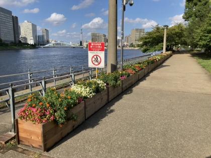石川島公園への設置状況の画像