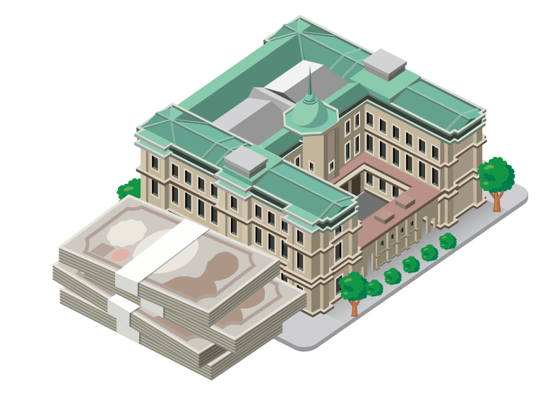 日本橋地域の日本銀行
